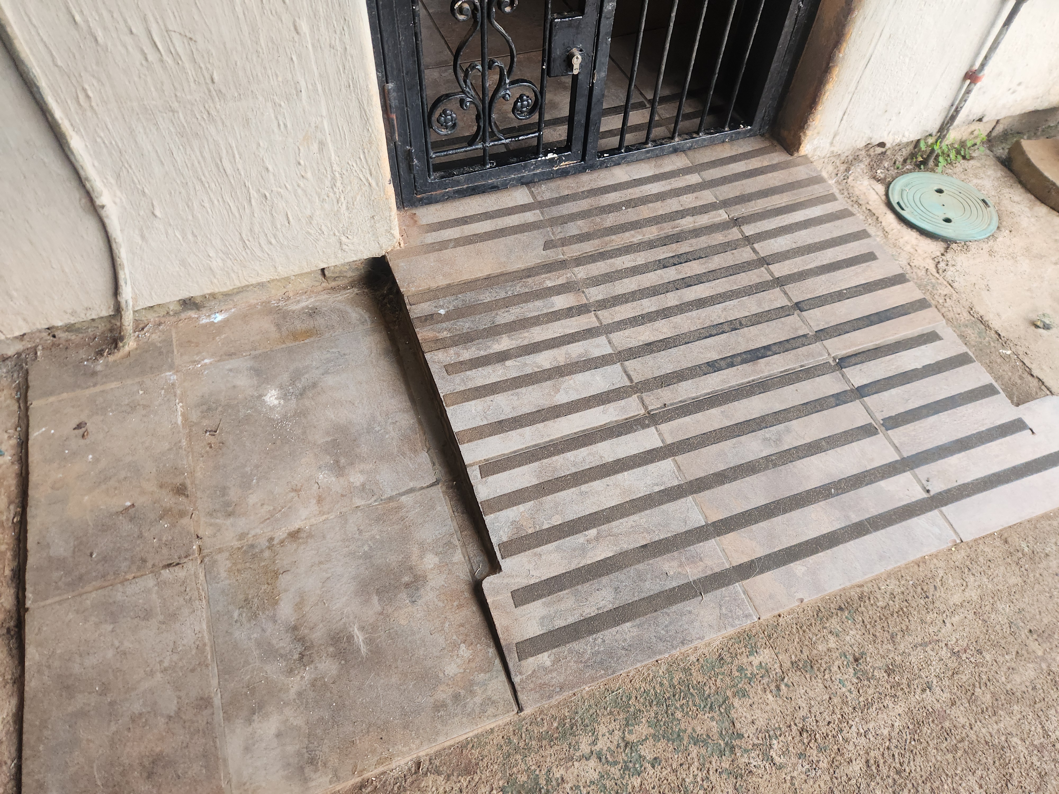 Permanent concrete ramp