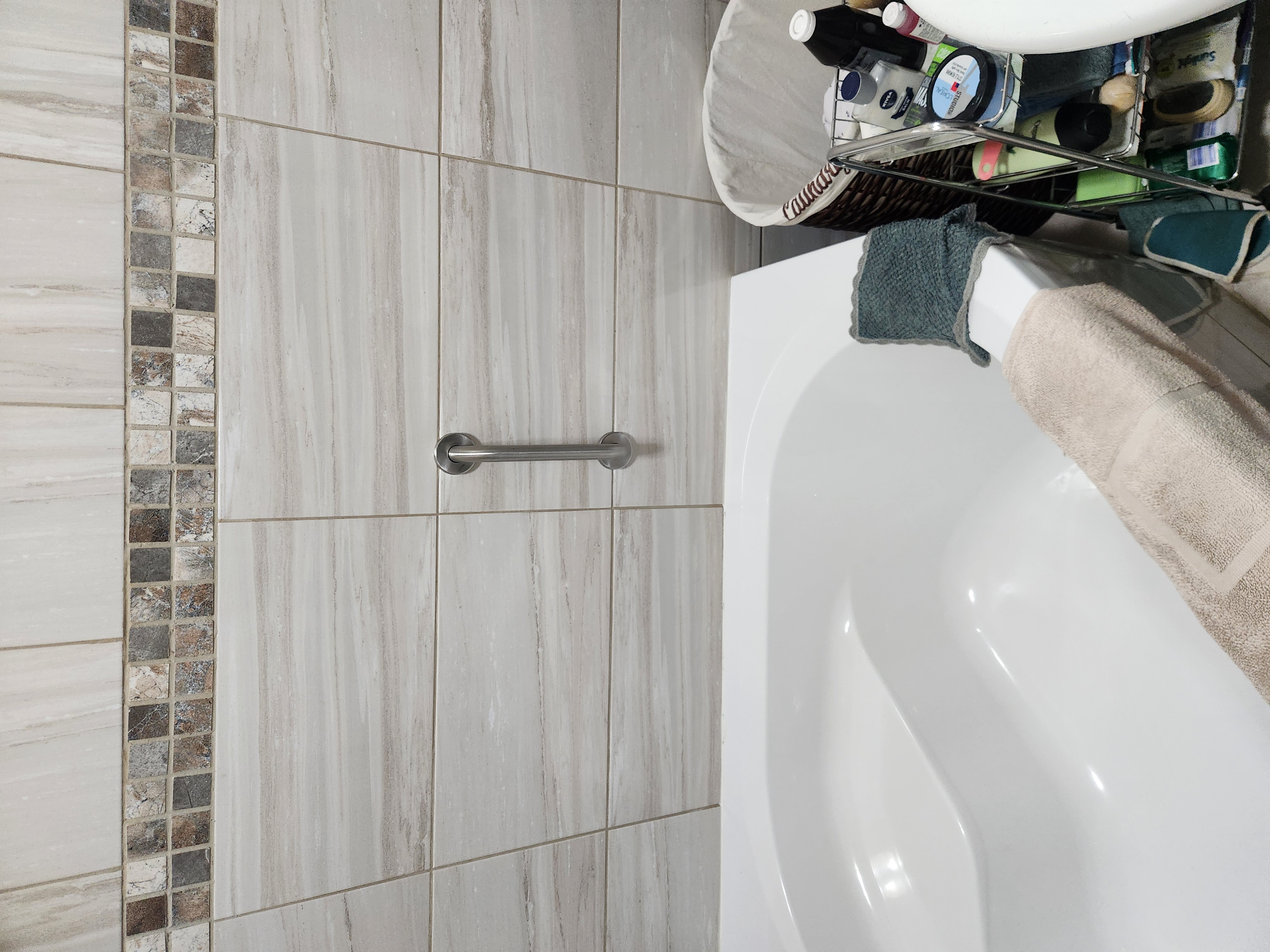 Bathroom grab rails